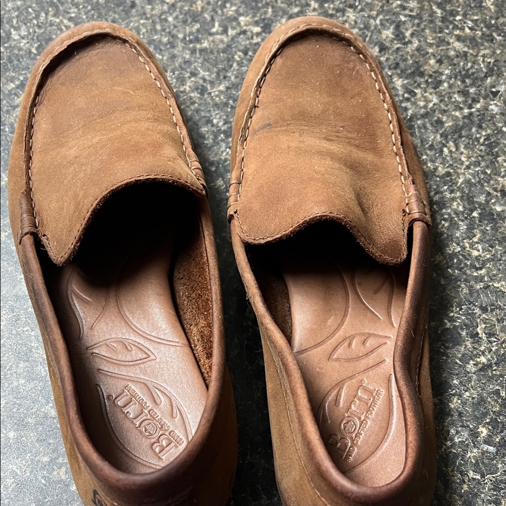 Born Women's Brown Leather Loafers
